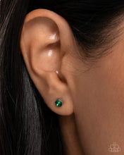Load image into Gallery viewer, Earrings Logical Light - Green MINI POST