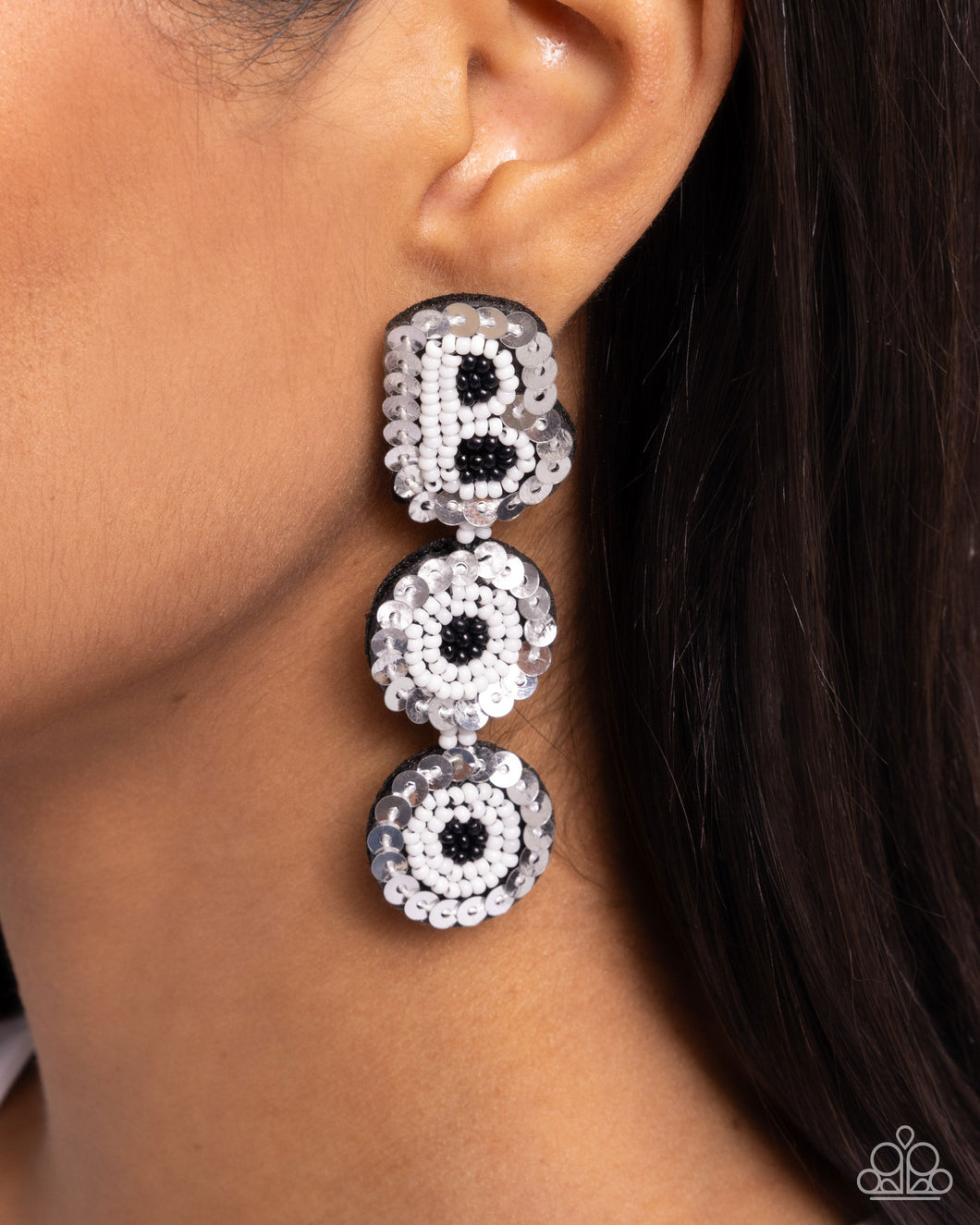 Earrings Halloween Bash - White E505