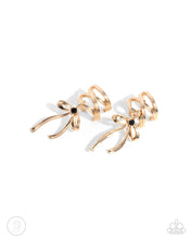 Load image into Gallery viewer, Earrings Ballet Lacing - Gold Earcuff E3036