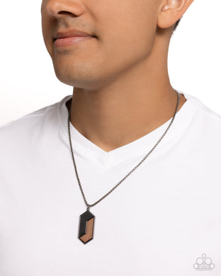Urban Necklace WOODWORK Study - Black