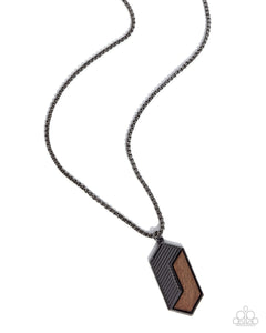 Urban Necklace WOODWORK Study - Black