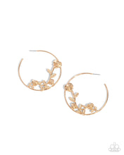 Load image into Gallery viewer, Earrings Blooming Benefit - Gold HOOP E409