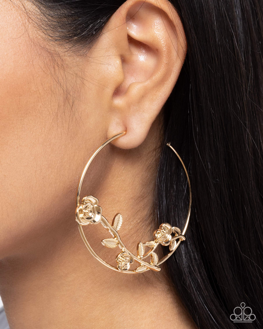 Earrings Blooming Benefit - Gold HOOP E409