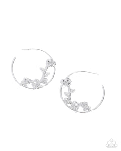 Earrings Blooming Benefit - Silver HOOP E409