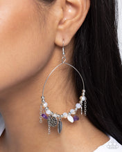 Load image into Gallery viewer, Earrings Feathered Fringe - Purple