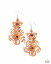 Load image into Gallery viewer, Earrings Textured Tiers - Orange E2003