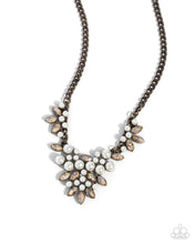 Load image into Gallery viewer, Necklaces Fresh Facets - Brass Pearl N2303
