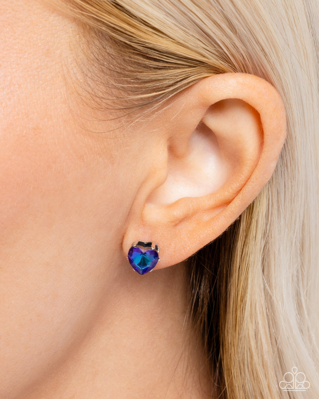 Earrings Sweetheart Stunner - Blue E3021