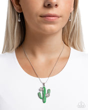 Load image into Gallery viewer, Necklaces Carefree Cactus - Green N373