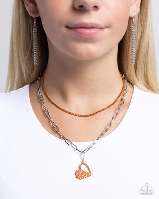 Necklaces Love Comes and Goes... - Orange VDAY