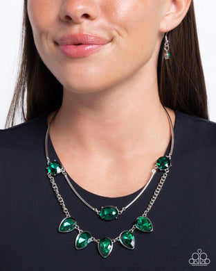 Necklaces Confident Cascade - Green