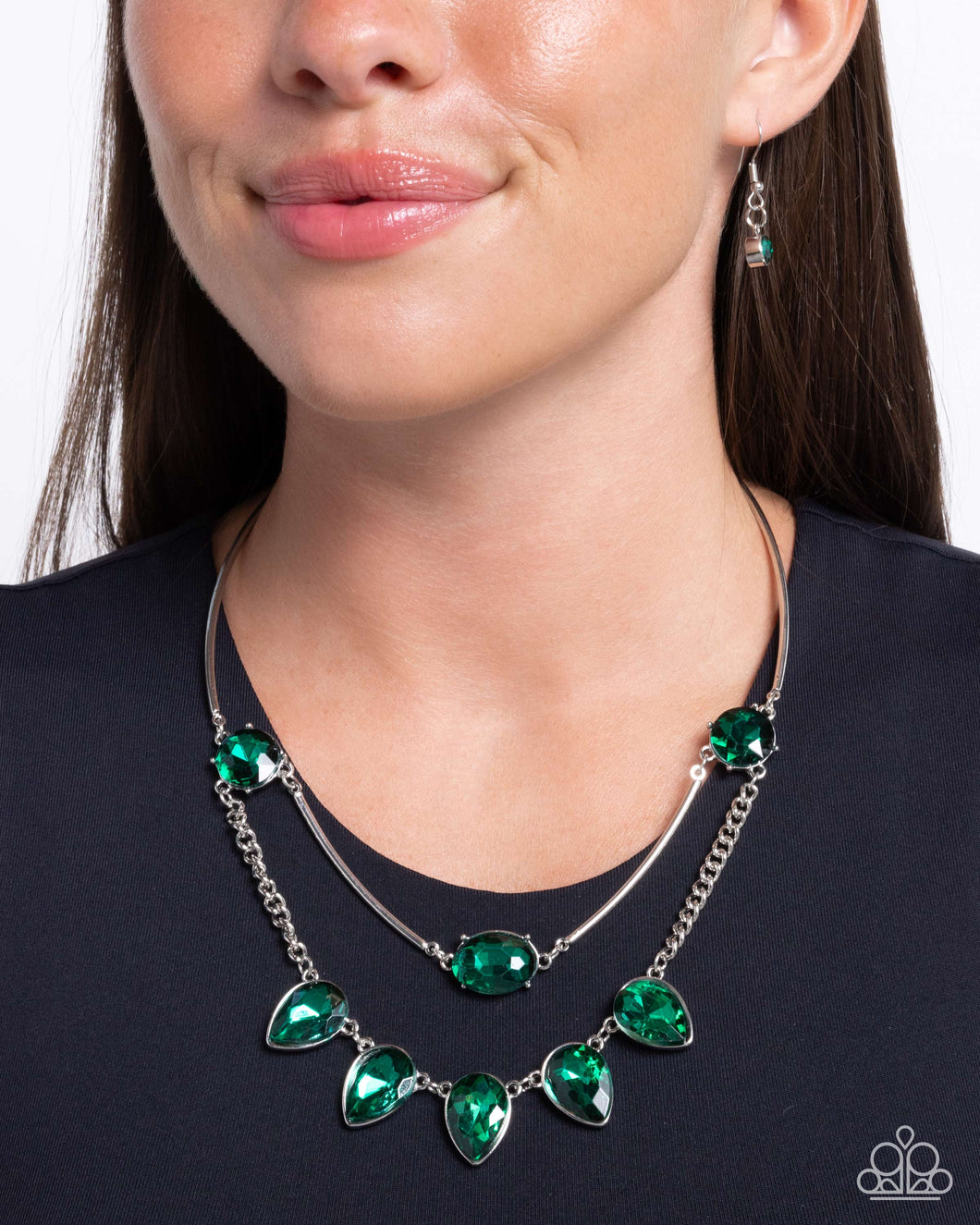 Necklaces Confident Cascade - Green