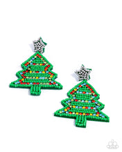 Load image into Gallery viewer, Earrings Tannenbaum Tapestry - Multi Holiday E508