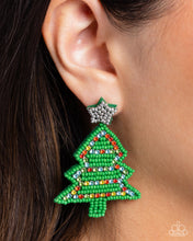 Load image into Gallery viewer, Earrings Tannenbaum Tapestry - Multi Holiday E508
