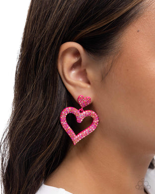 Earrings Dazzling Deed - Pink VDAY V217