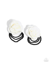 Load image into Gallery viewer, Earrings Dramatic Dame - White E2207