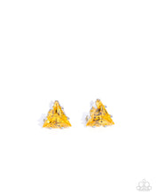 Load image into Gallery viewer, Earrings Triangular Twinkle - Yellow POST E3021