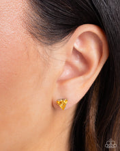 Load image into Gallery viewer, Earrings Triangular Twinkle - Yellow POST E3021