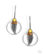 Load image into Gallery viewer, Earrings Feathered Future - Yellow E324