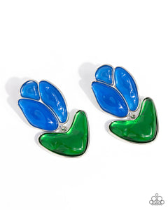 Earrings Tulip Triumph - Blue