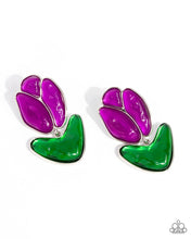 Load image into Gallery viewer, Earrings Tulip Triumph - Purple E2328