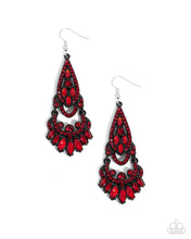 Load image into Gallery viewer, Earrings Opera Stage - Red E431