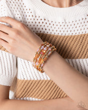 Load image into Gallery viewer, Bracelets Seasoned Stack - Orange B2329