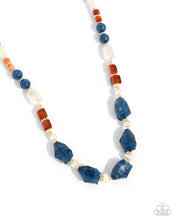 Load image into Gallery viewer, Necklaces Crackling Chic - Blue N184