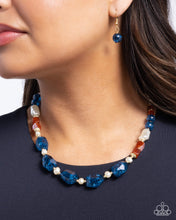 Load image into Gallery viewer, Necklaces Crackling Chic - Blue N184