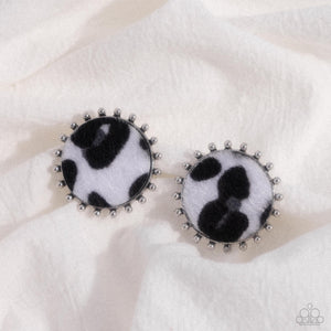 Earrings Cowhide Couture - Black WS502