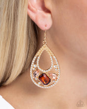 Load image into Gallery viewer, Earrings Teardrop Trifecta - Brown E2016