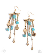 Load image into Gallery viewer, Earrings Coachella Cascade - Blue E348