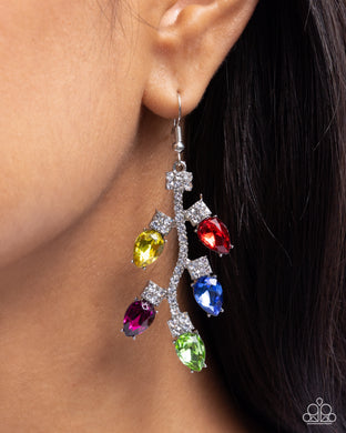 Earrings Christmas Lights - Multi Holiday E513