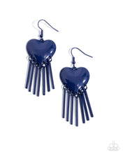 Load image into Gallery viewer, Earrings Flirty Fringe - Blue VDAY
