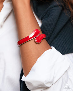Bracelets Painted Puzzle - Red