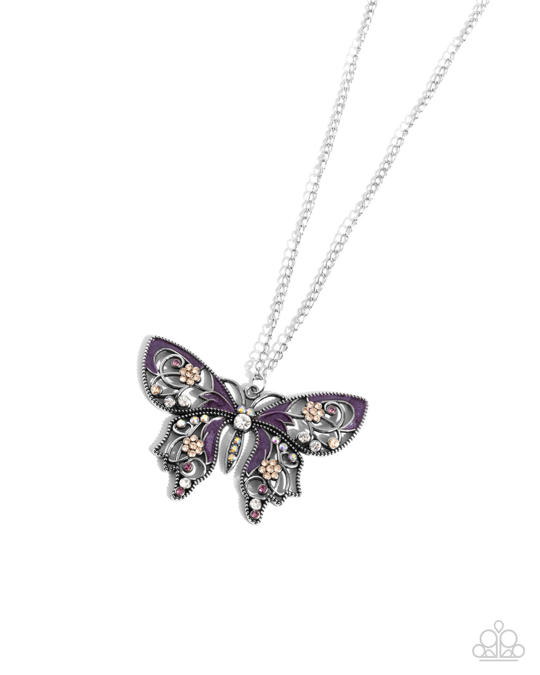 Necklaces Whimsical Weekday - Purple Butterfly N2453