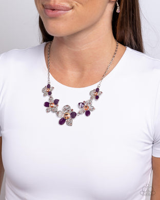 Necklaces April Showers Bring Flowers - Purple N2239
