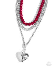 Load image into Gallery viewer, Necklaces Easy Elevation - Red VDAY Pearl N2447