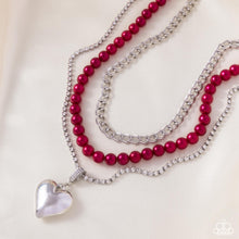 Load image into Gallery viewer, Necklaces Easy Elevation - Red VDAY Pearl N2447