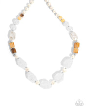 Load image into Gallery viewer, Necklaces Crackling Chic - White N184