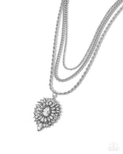 Load image into Gallery viewer, Necklaces Adorably Administrative - White N2458