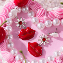 Load image into Gallery viewer, Earrings Let Me Kiss You - Red VDAY V165