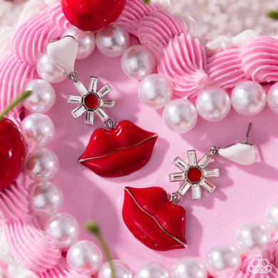 Earrings Let Me Kiss You - Red VDAY V165