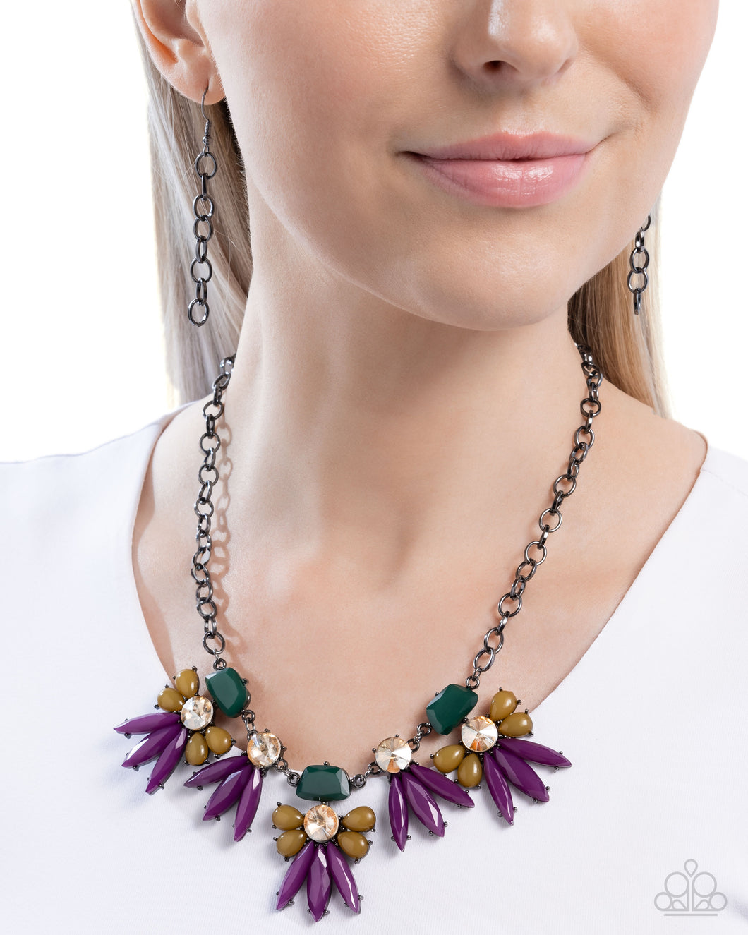 Necklaces Folklore Flair - Purple N192