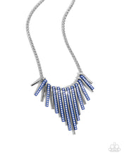 Load image into Gallery viewer, Necklace Fashionable Fringe - Blue SET66
