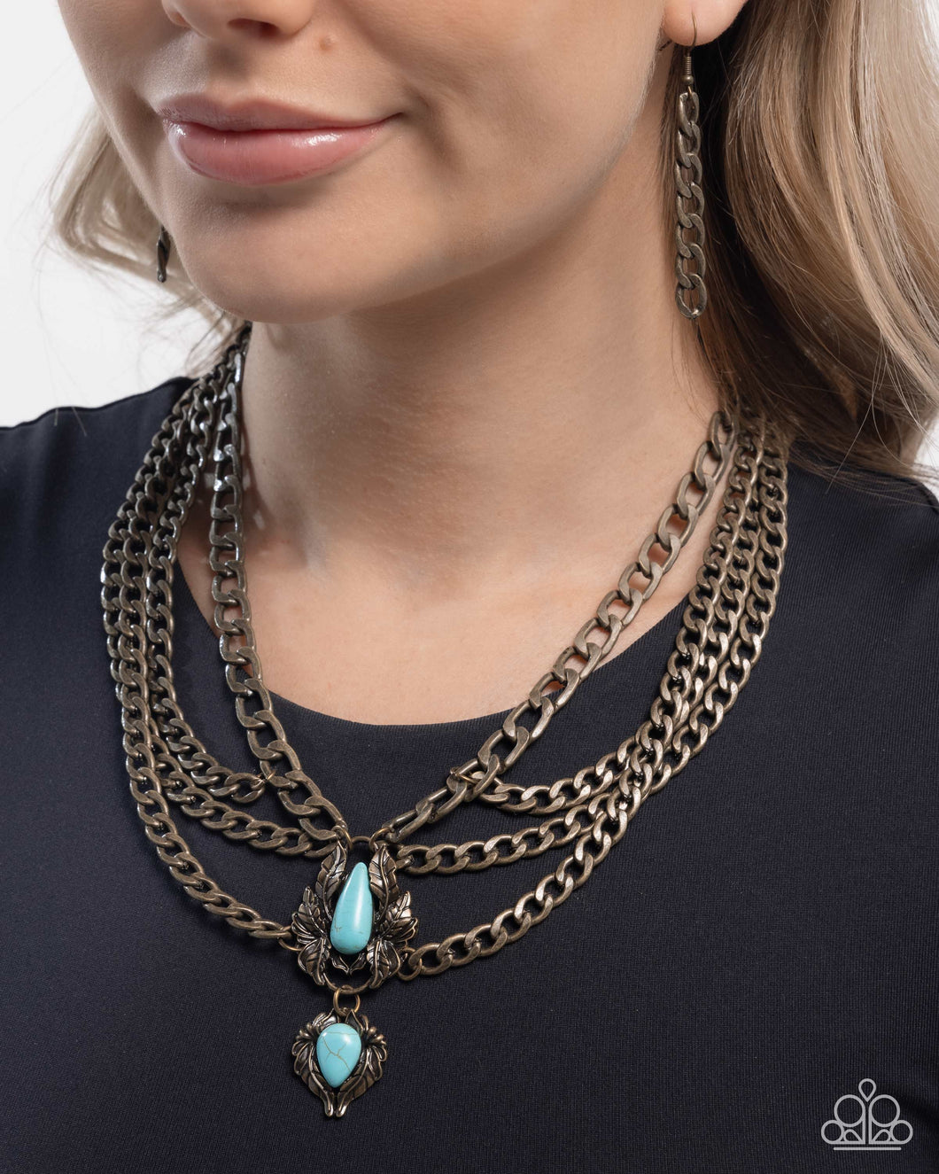 NecklacesvLaurel Layover - Brass N2183