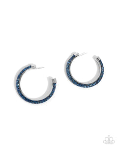 Earrings Chiseled Crescendo - Blue E2368