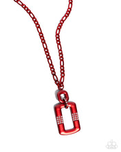 Load image into Gallery viewer, Necklace Metallic Movement - Red N2361