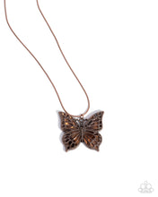 Load image into Gallery viewer, Necklaces Magical Metamorphosis - Copper Butterfly N2451