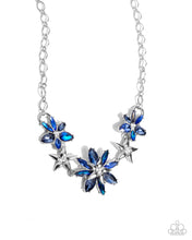 Load image into Gallery viewer, Necklace Floral Feature - Blue SET79